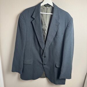Ll Bean Vintage Sport Coat Blazer Gray Size 46L